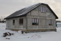 Одноэтажный дом из арболитовых панелей в селе Красноусольский